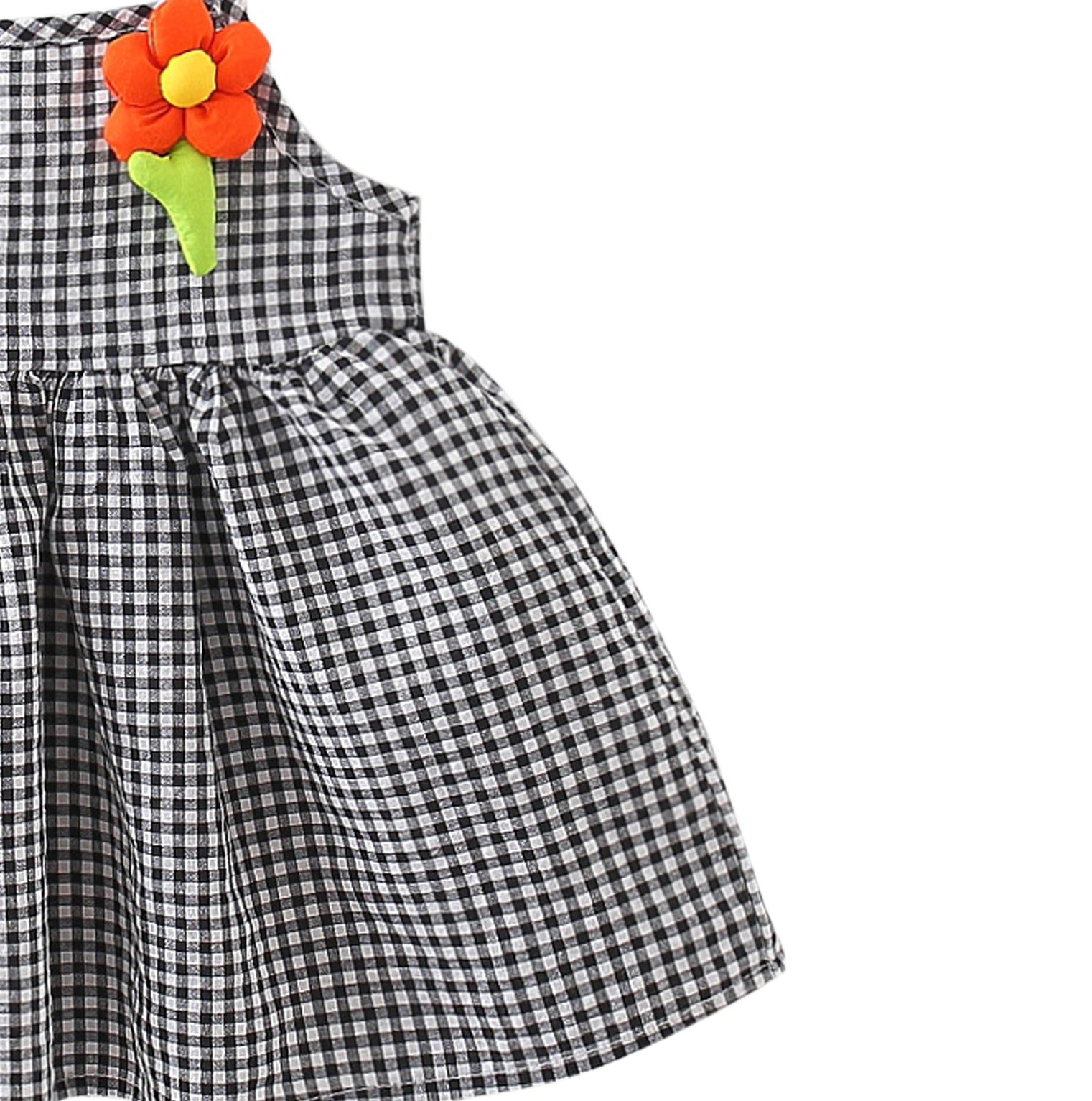 Checked A-Line Mini Dress