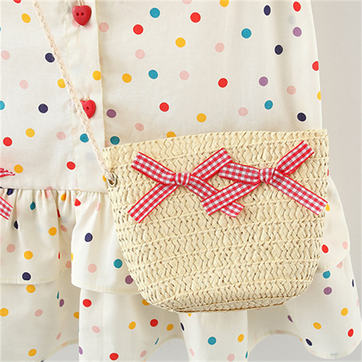 Polka Dot Print A-Line Mini Dress