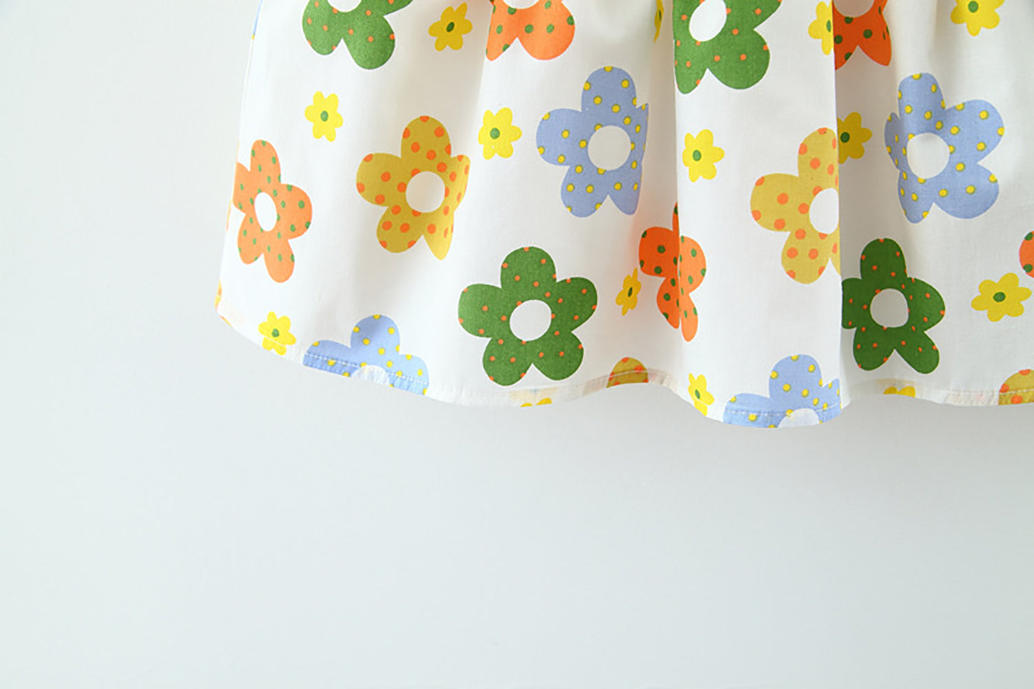 Girls Floral Print A-Line Dress