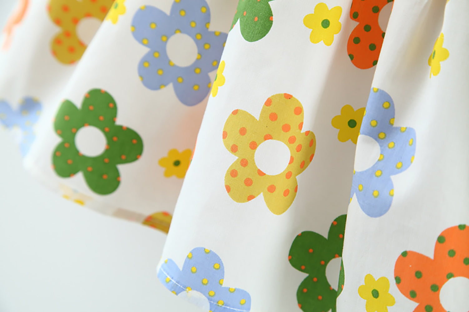 Girls Floral Print A-Line Dress
