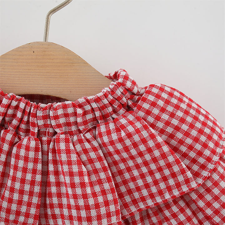 Girls Self Design Round Neck Sleeveless Top With Skirt