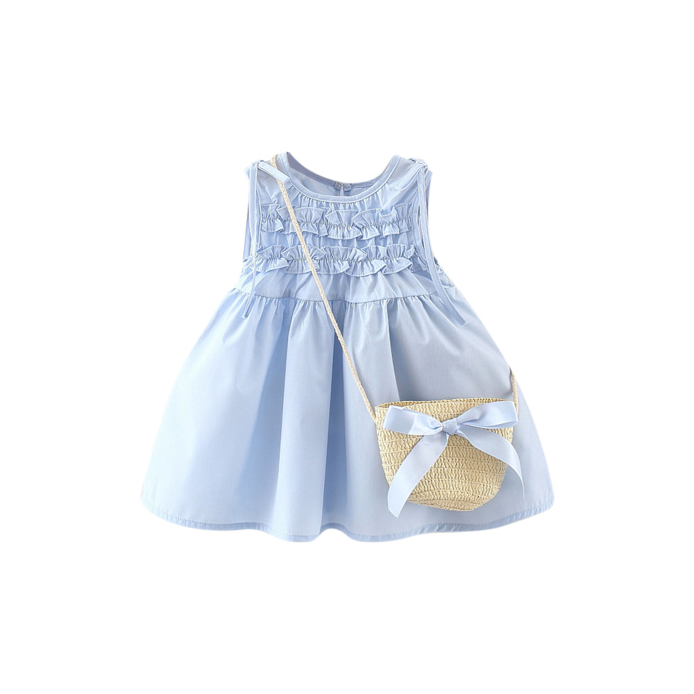 Solid A-Line Dress