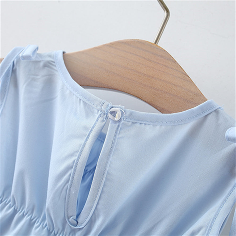 Solid A-Line Dress