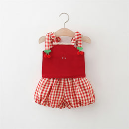 Kids Girls Top & Shorts Clothing Set