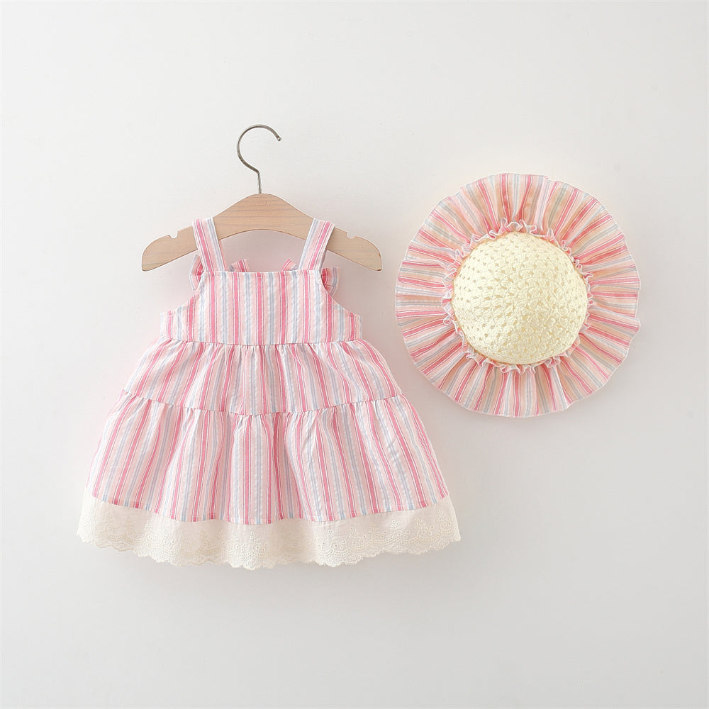 Striped A-Line Dress