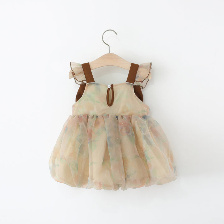 Colourblocked A-Line Dress