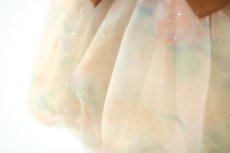 Colourblocked A-Line Dress