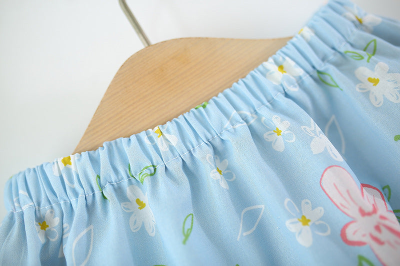 Printed Top and Shorts Set