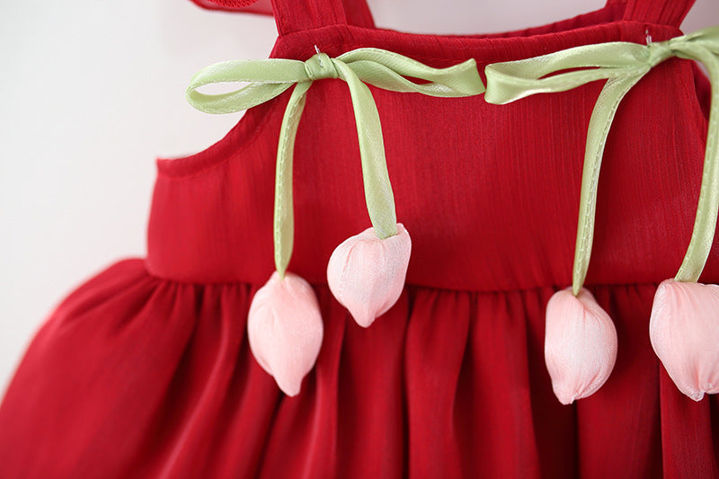 Solid A-Line Dress