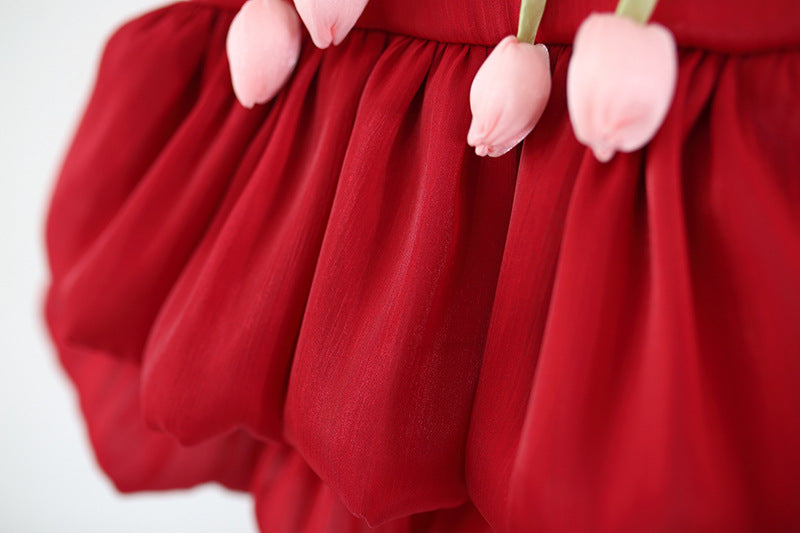 Solid A-Line Dress