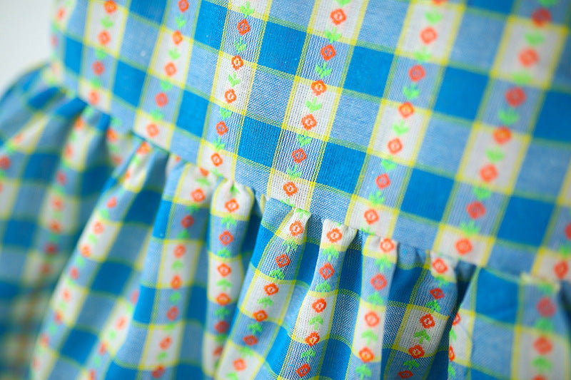 Checked A-Line Dress