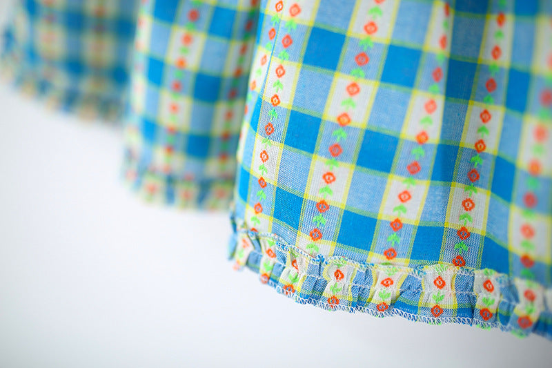 Checked A-Line Dress