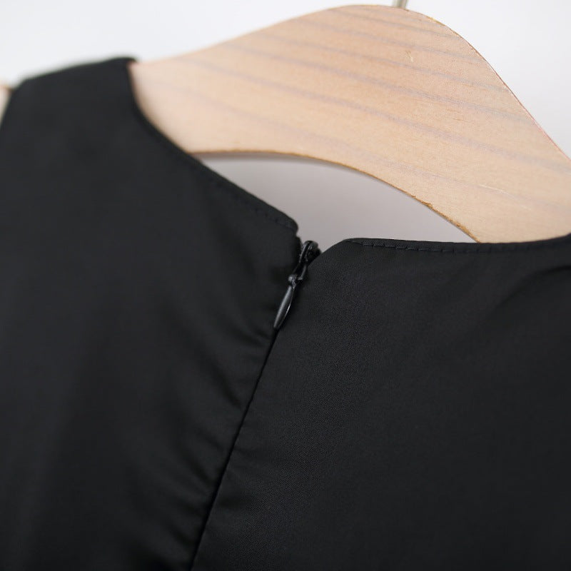 Colourblocked A-Line Dress