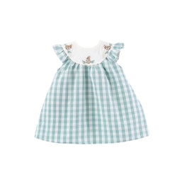 Checked A-Line Dress