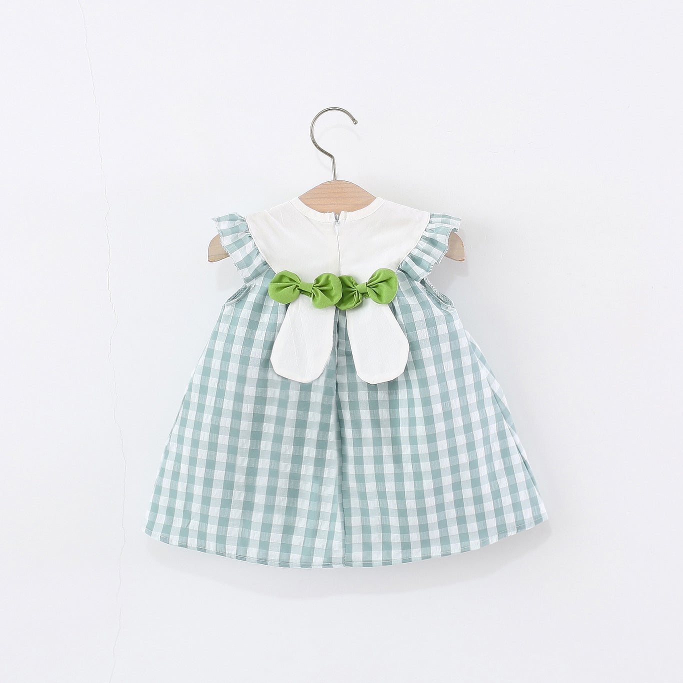 Checked A-Line Dress