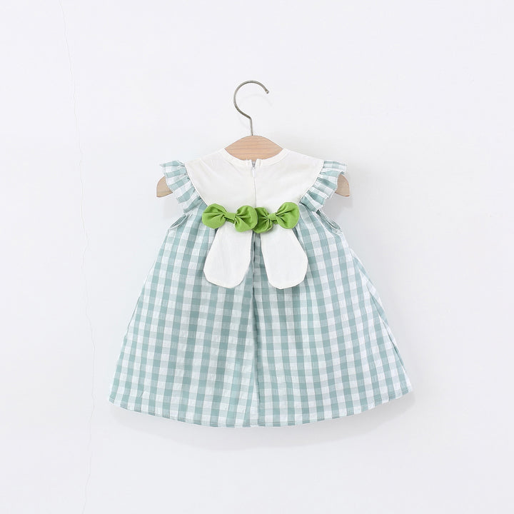 Checked A-Line Dress