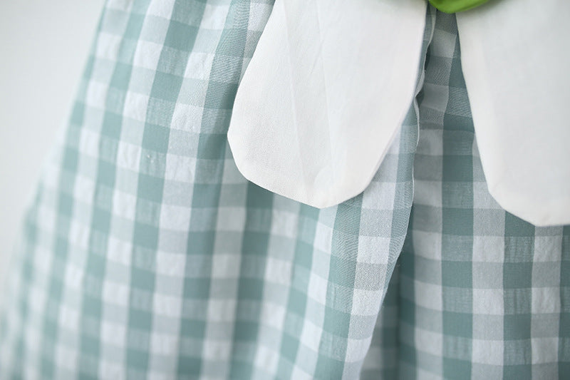Checked A-Line Dress