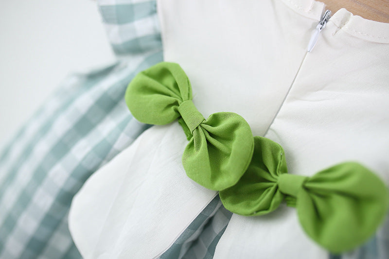 Checked A-Line Dress