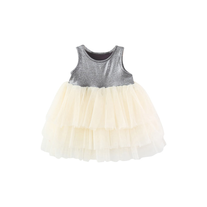 Colourblocked A-Line Dress