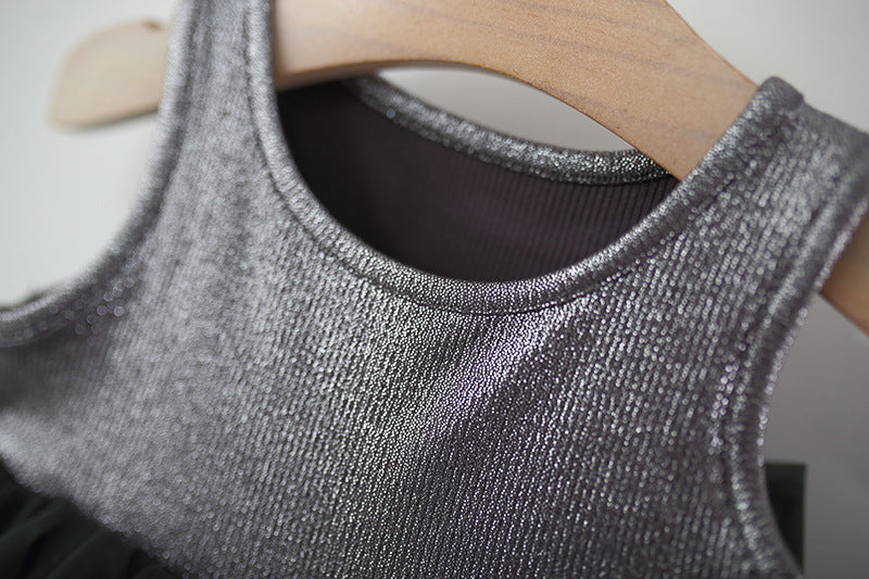Colourblocked A-Line Dress