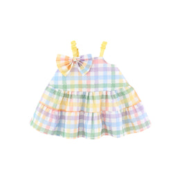 Checked A-Line Dress