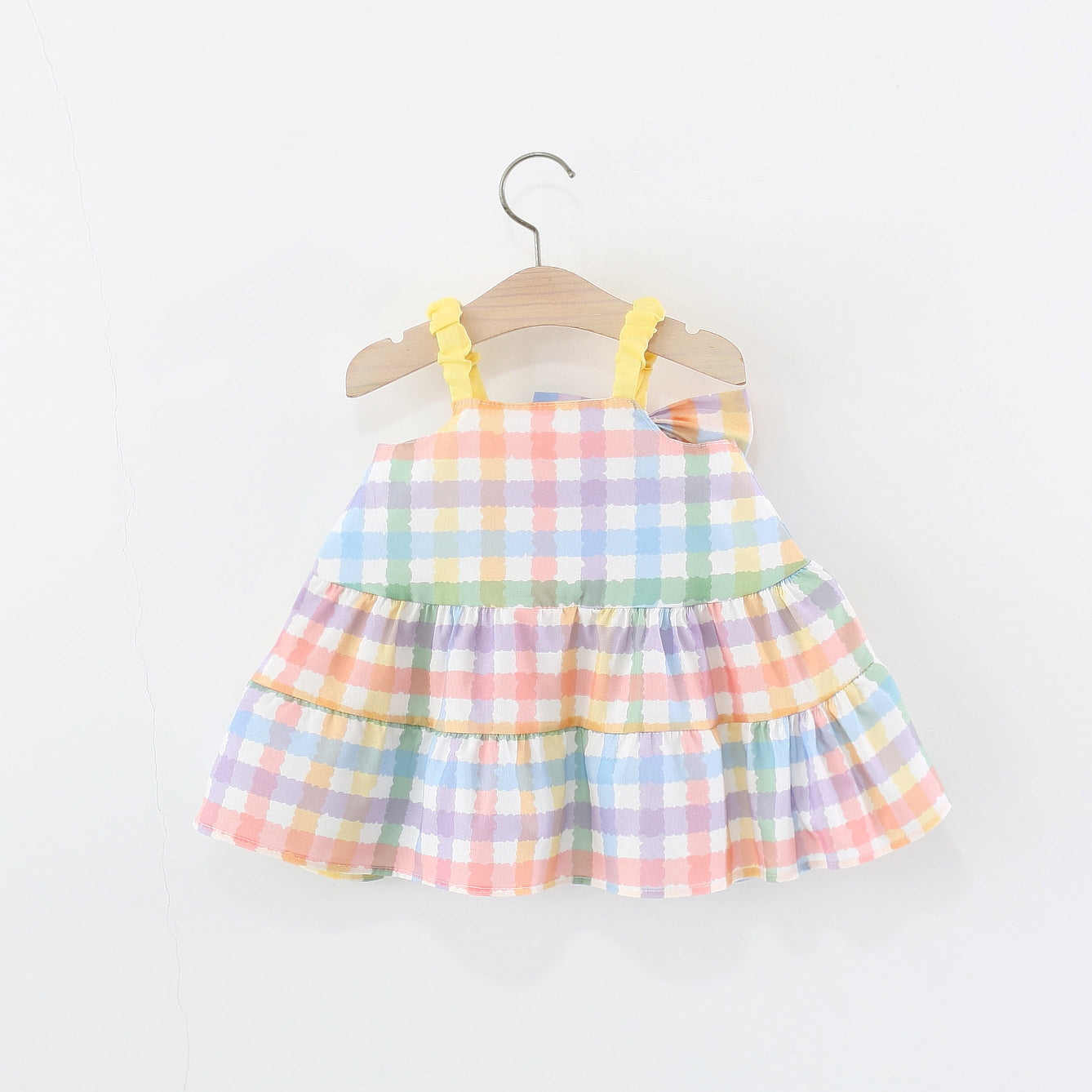 Checked A-Line Dress