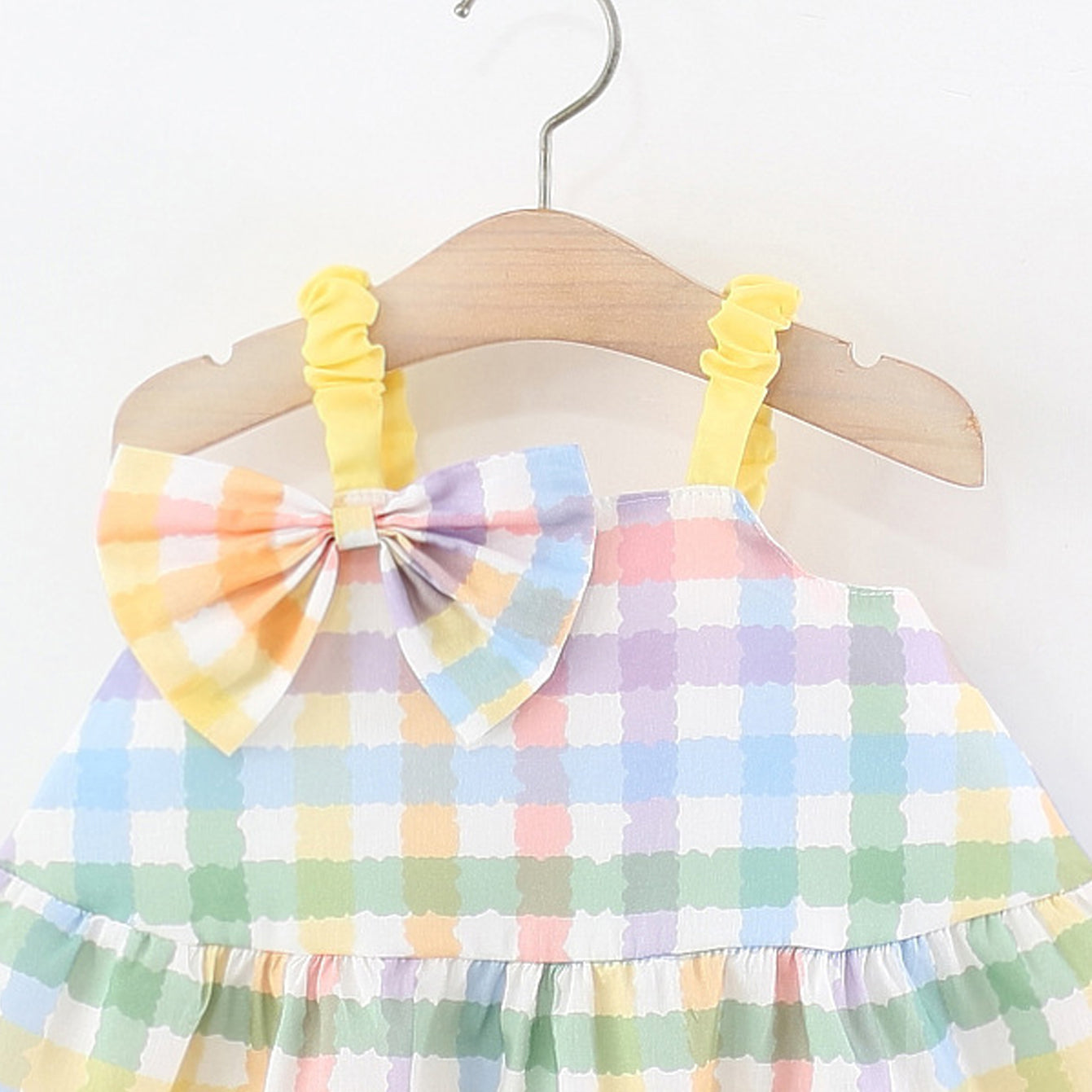 Checked A-Line Dress