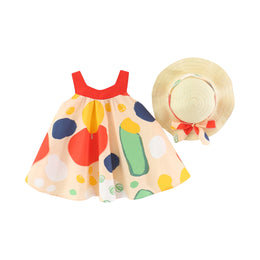 Colourblocked A-Line Dress