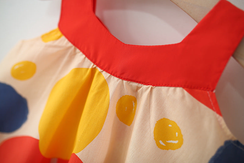 Colourblocked A-Line Dress