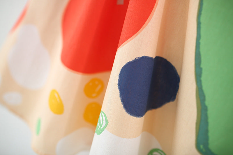 Colourblocked A-Line Dress