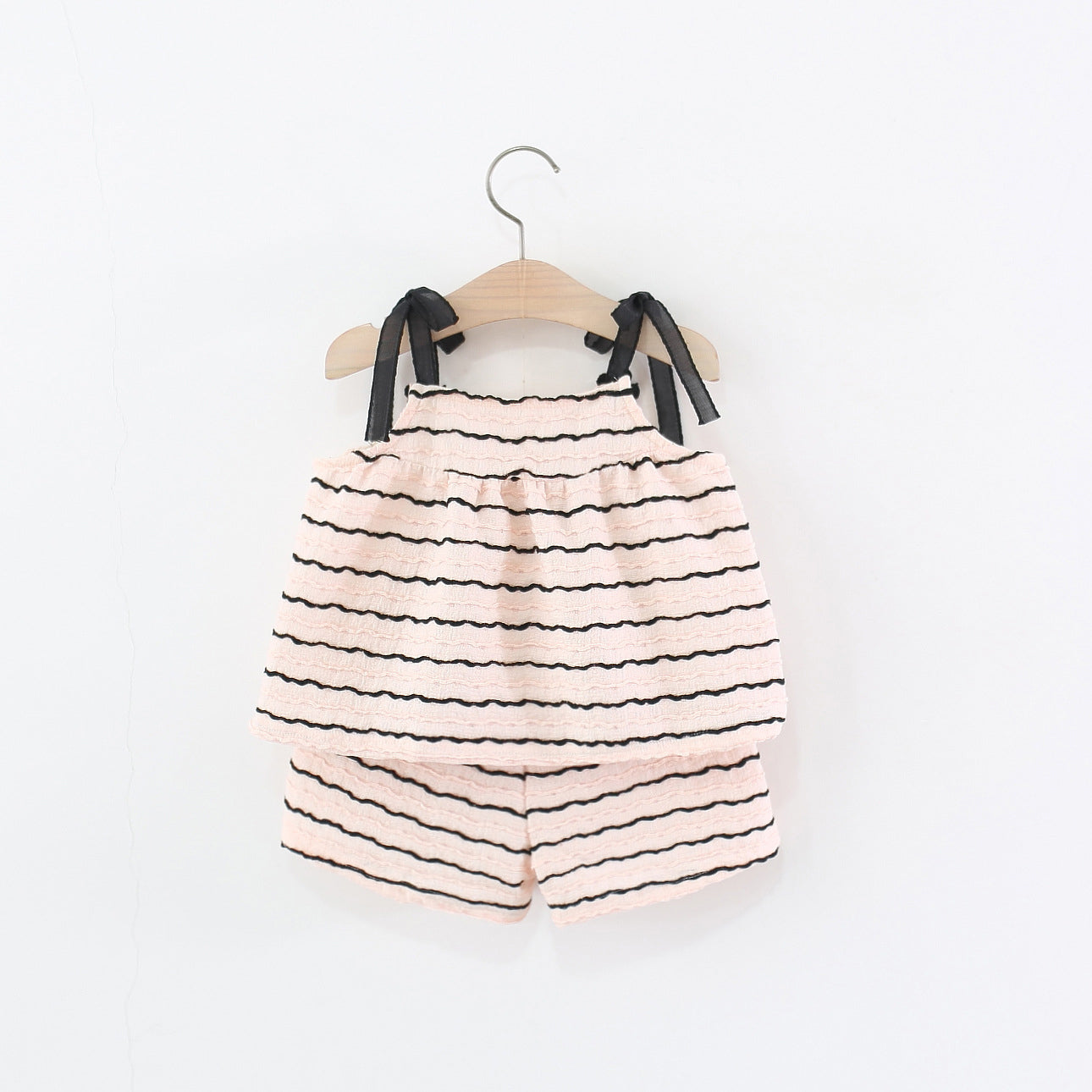 Striped Top and Shorts Set