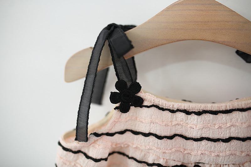 Striped Top and Shorts Set