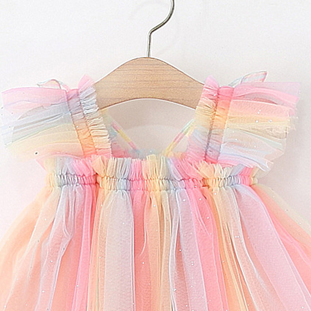 Colourblocked A-Line Dress