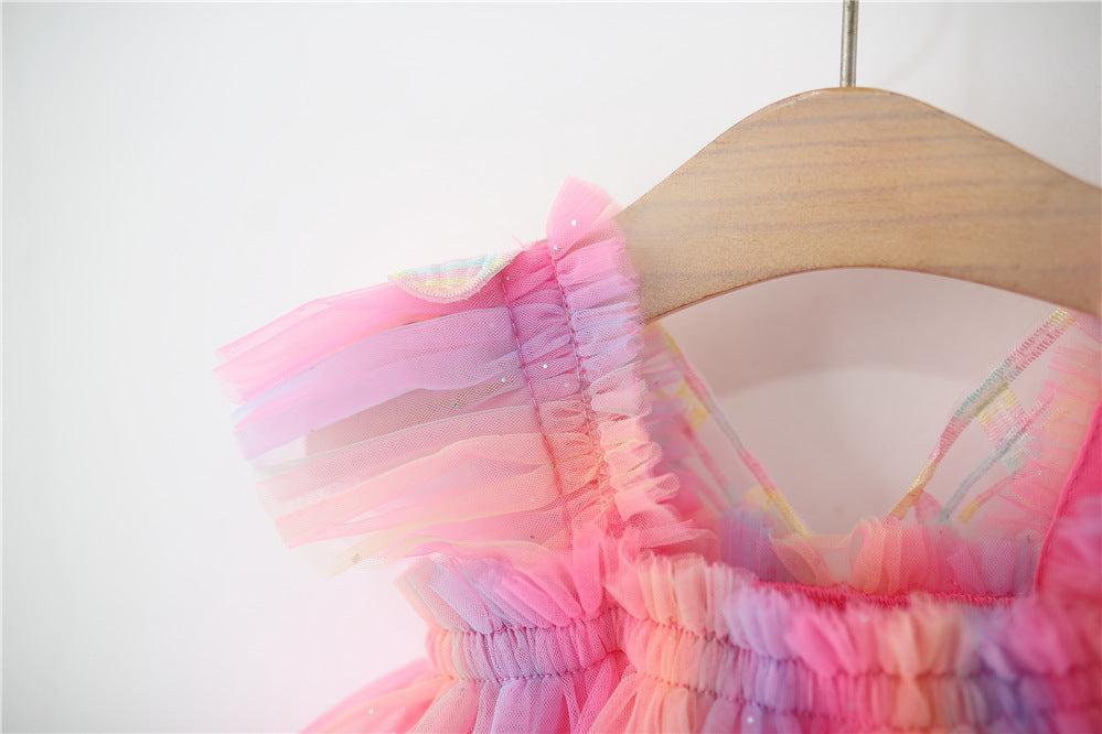 Colourblocked A-Line Dress