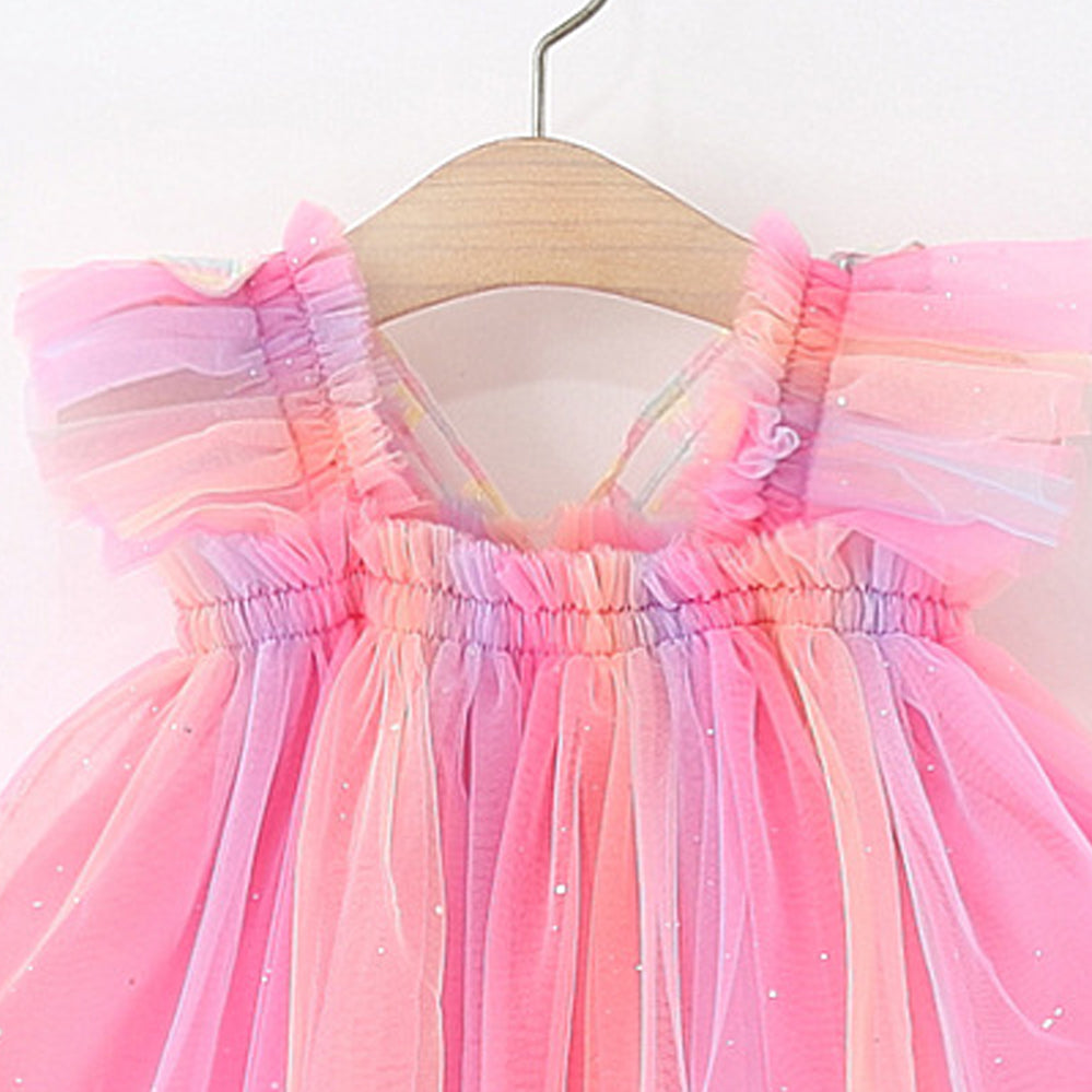 Colourblocked A-Line Dress
