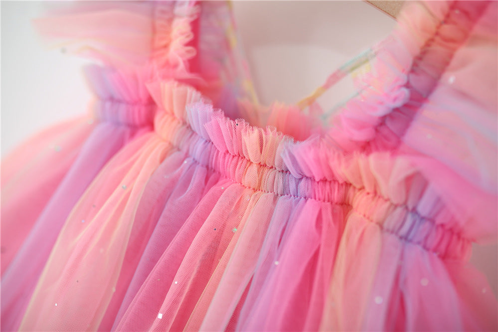 Colourblocked A-Line Dress