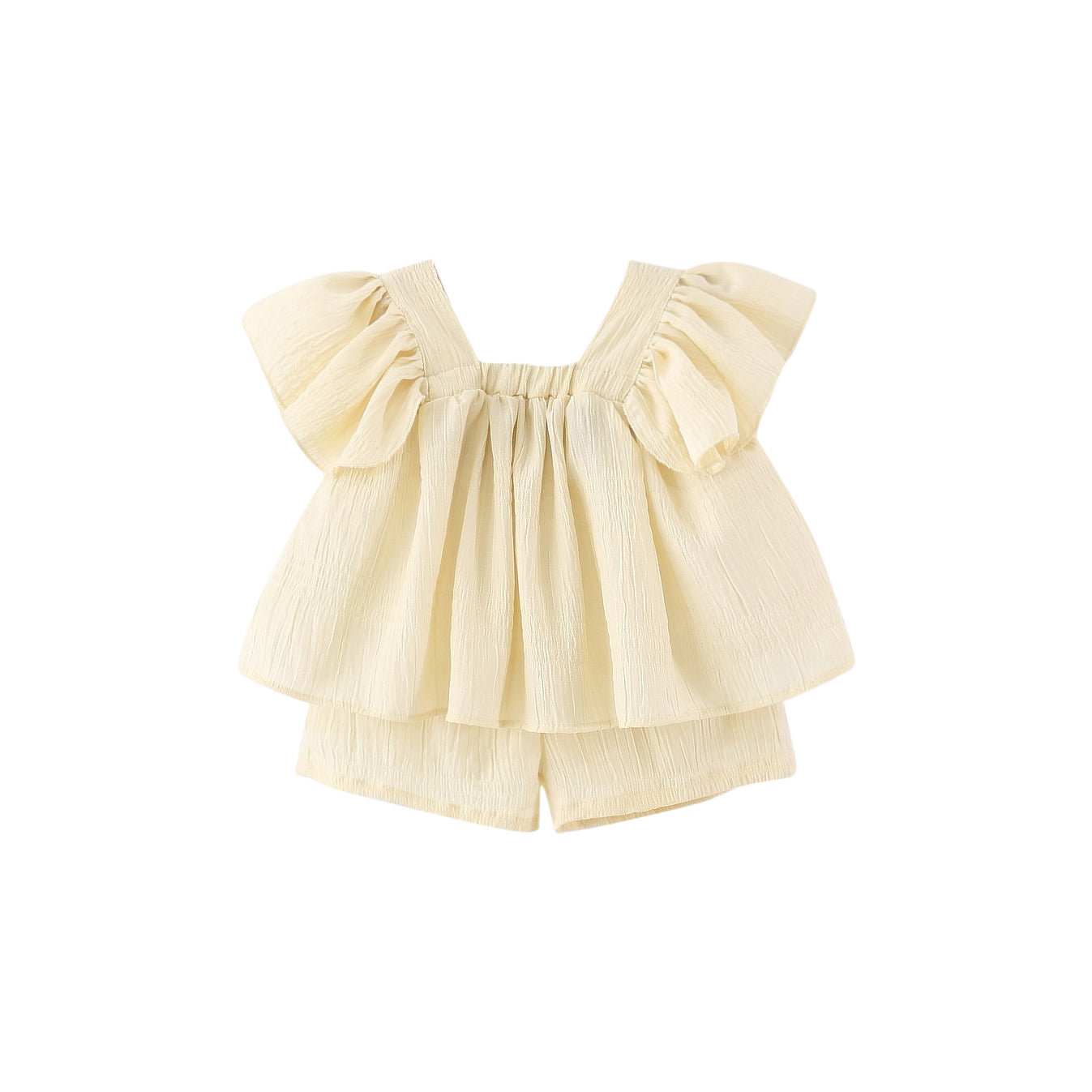 Solid Top and Shorts Set