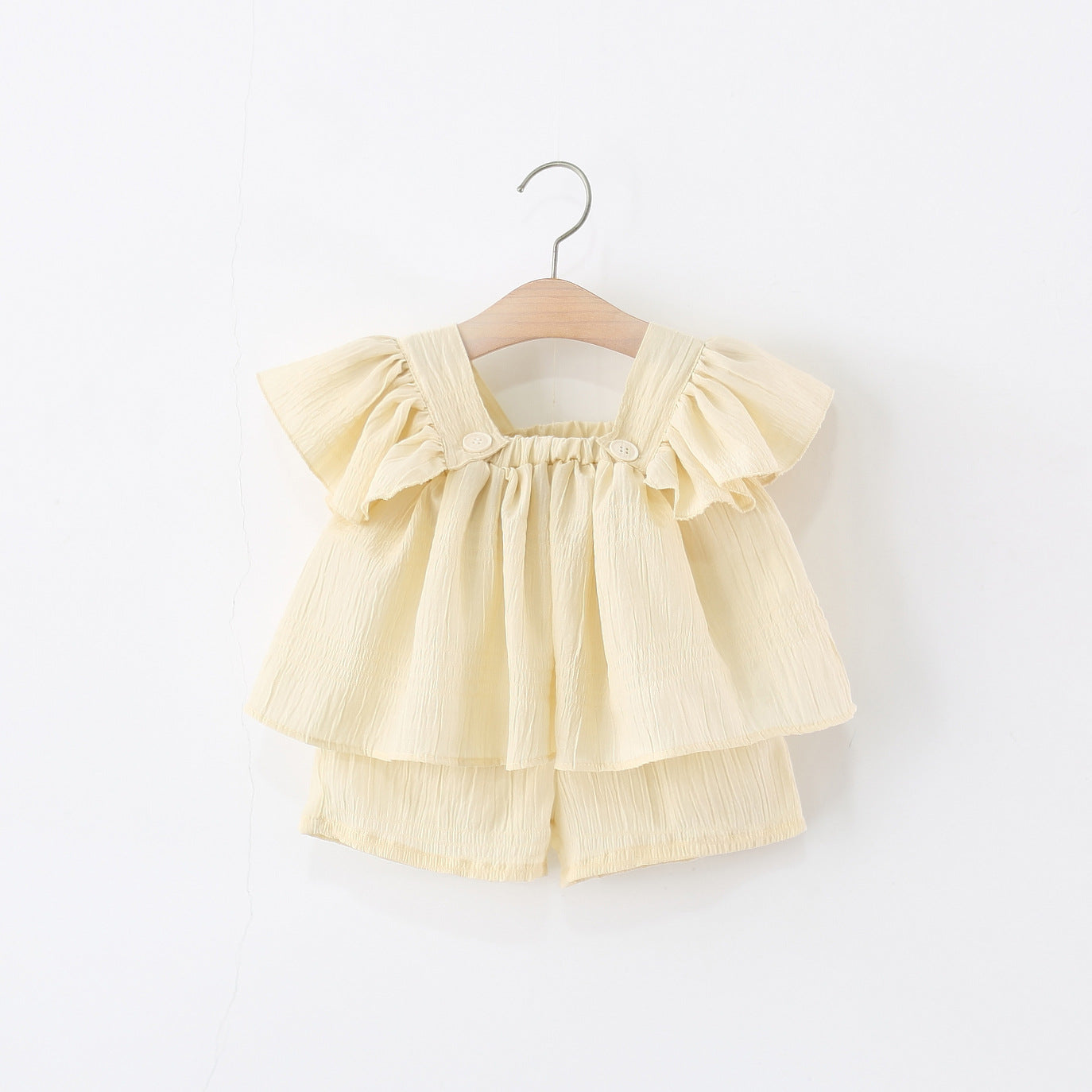 Solid Top and Shorts Set