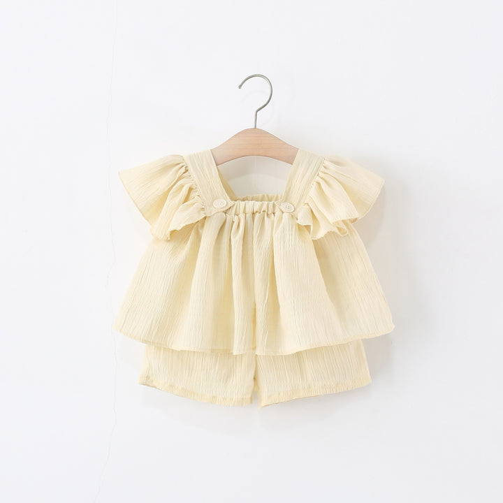 Solid Top and Shorts Set