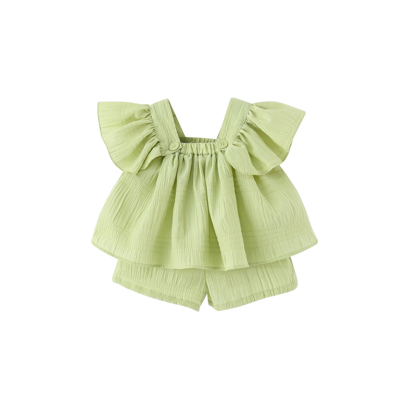 Solid Top and Shorts Set