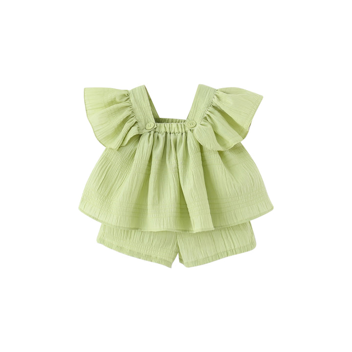 Solid Top and Shorts Set