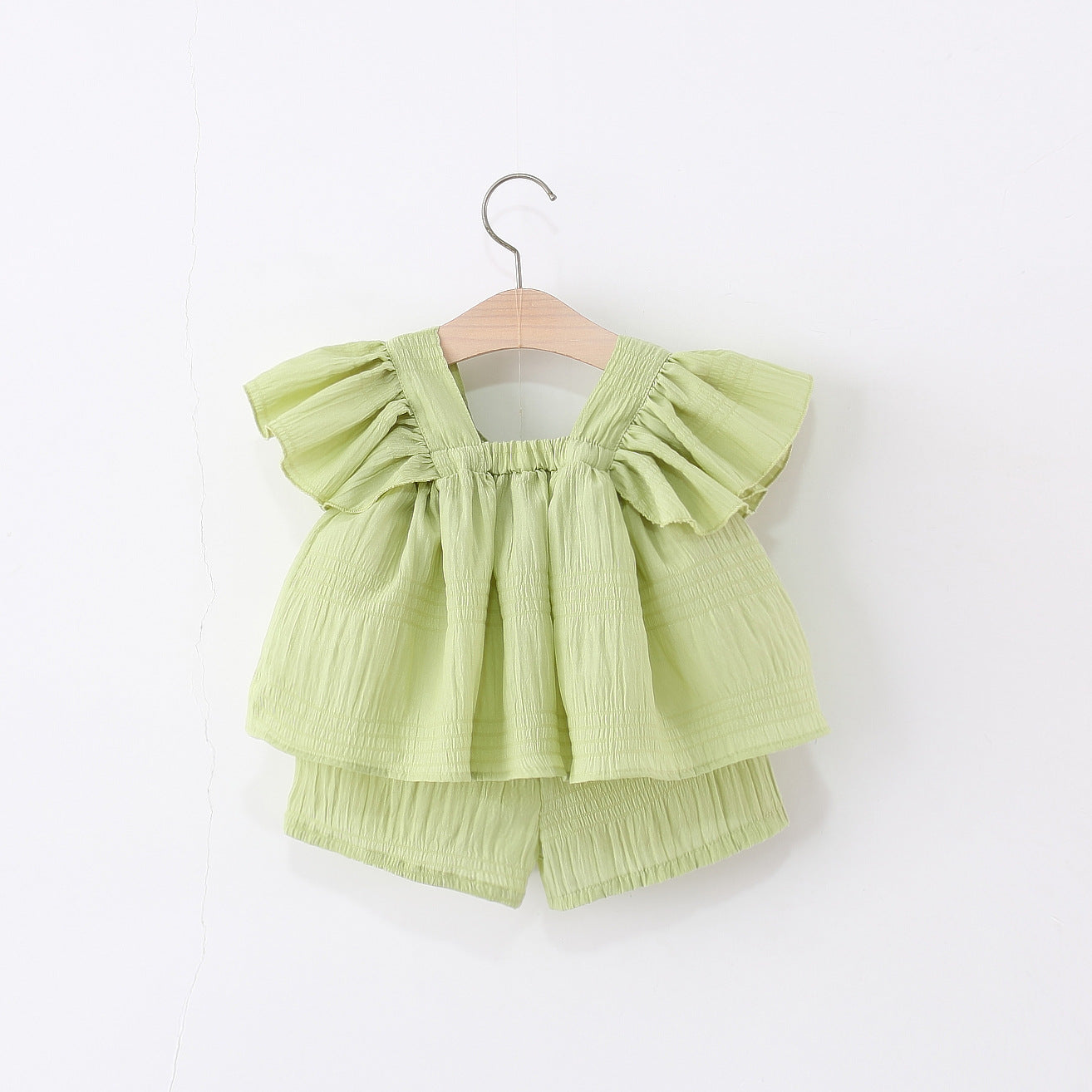 Solid Top and Shorts Set