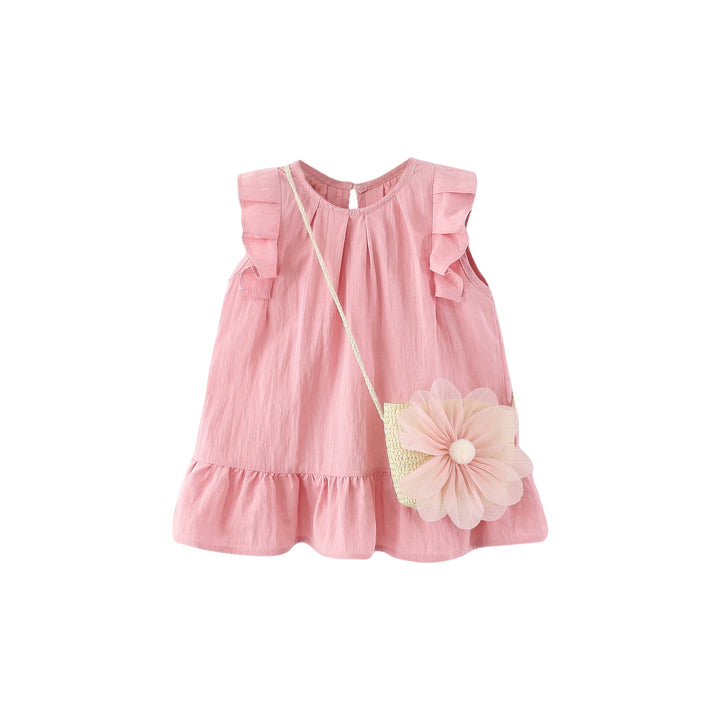 Solid A-Line Dress