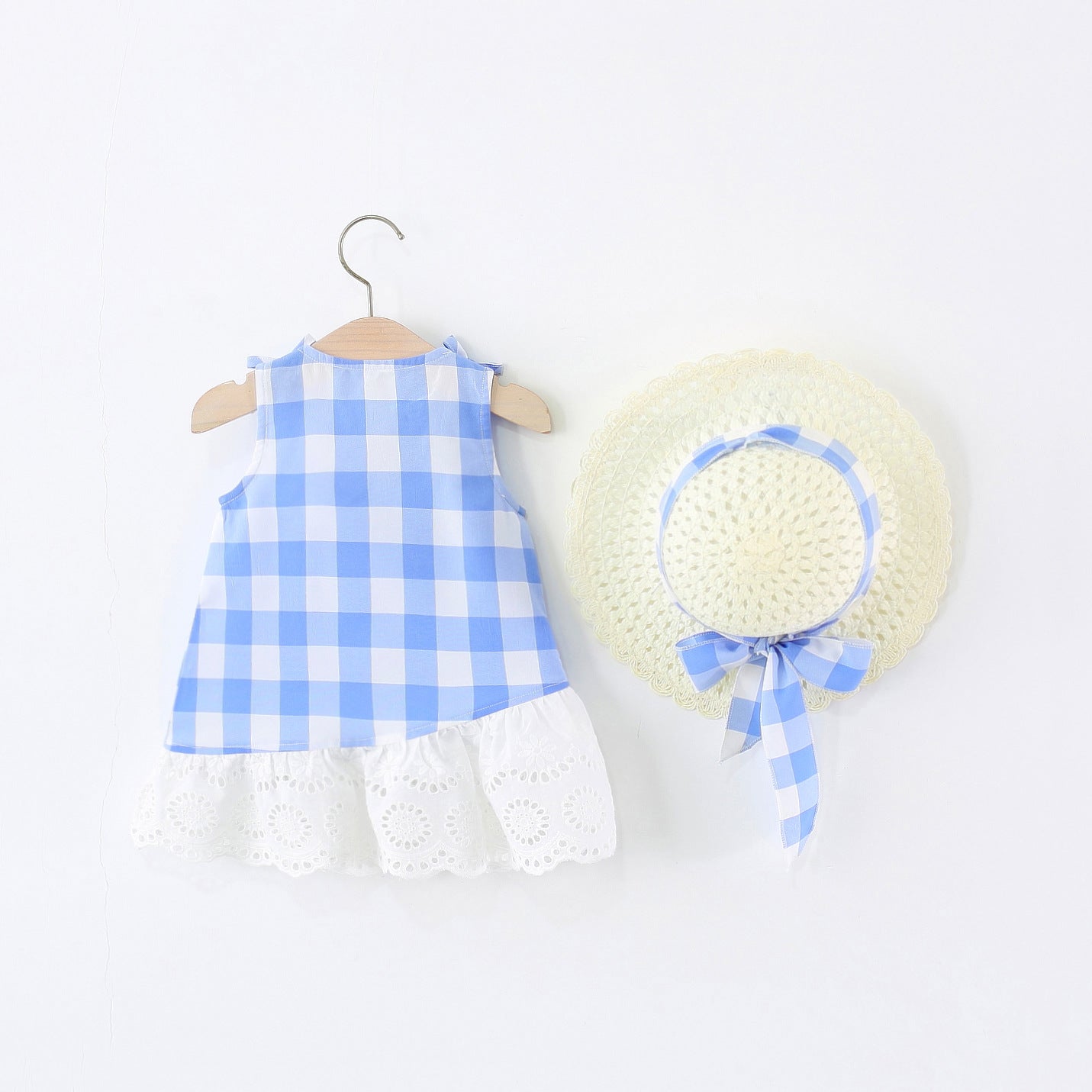 Checked A-Line Dress