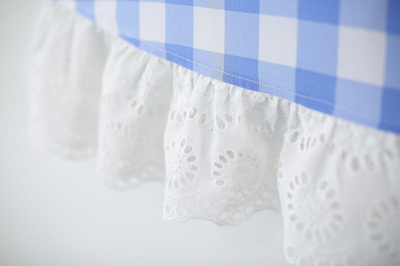 Checked A-Line Dress