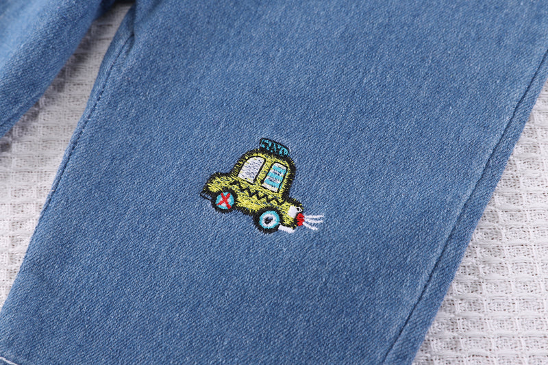 Boys Green & Blue Printed Shirt Collar Shirt with Shorts