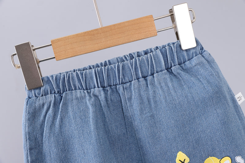 Boys Printed T-shirt With Trousers