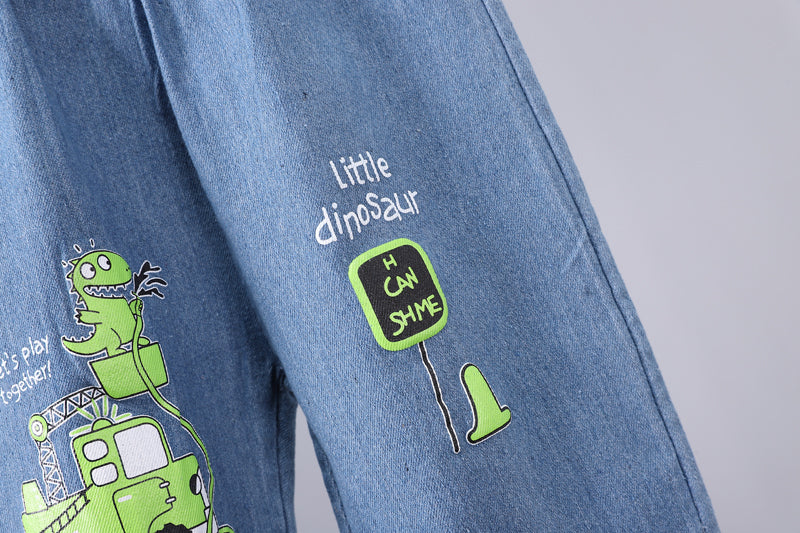 Boys Printed T-shirt With Trouser