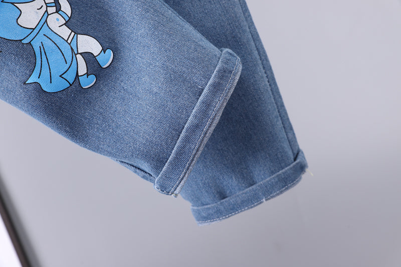 Boys Printed T-shirt with Trousers