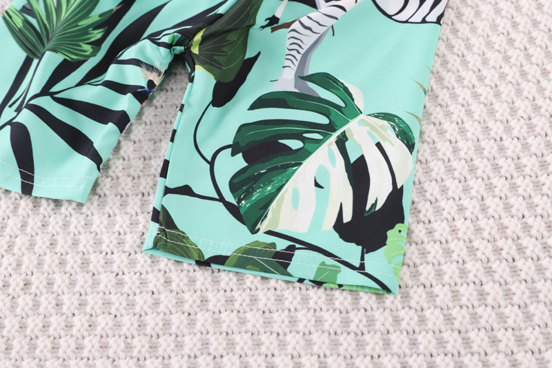 Boys Printed Shirt with Shorts